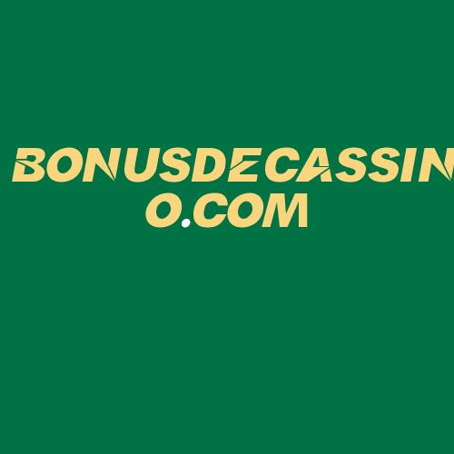 Logo da BONUSDECASSINO